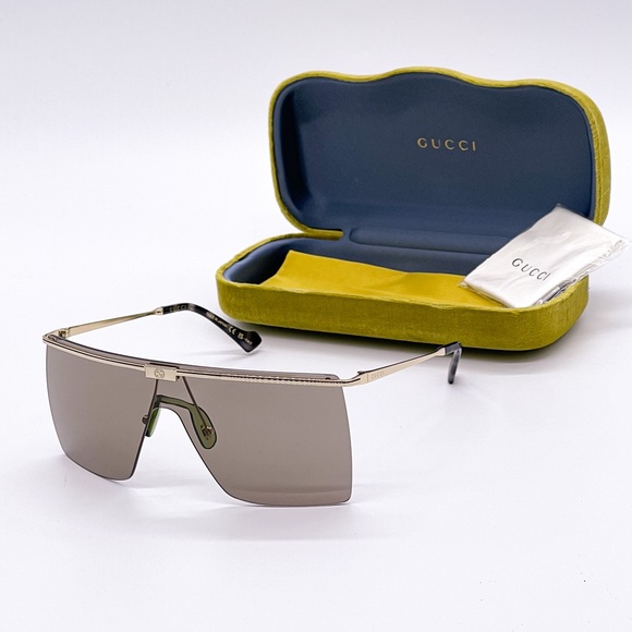 NEW GUCCI GG1096S 002 UNISEX SHIELD SUNGLASSES GUCCI GG1096S - Picture 1 of 14